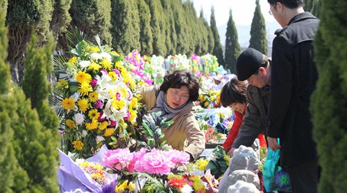 旅英華人清明祭祖:老一輩上香鞠躬年輕人追憶