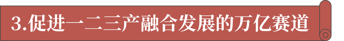 3.促進一二三產融合發展的萬億賽道
